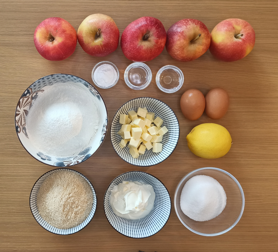 ingredients tarte aux pommeb red