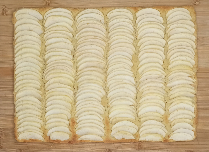 tarte aux pommes rect dessus red