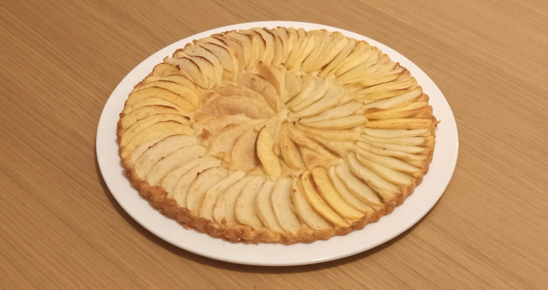 tarte aux pommes ronde biais red